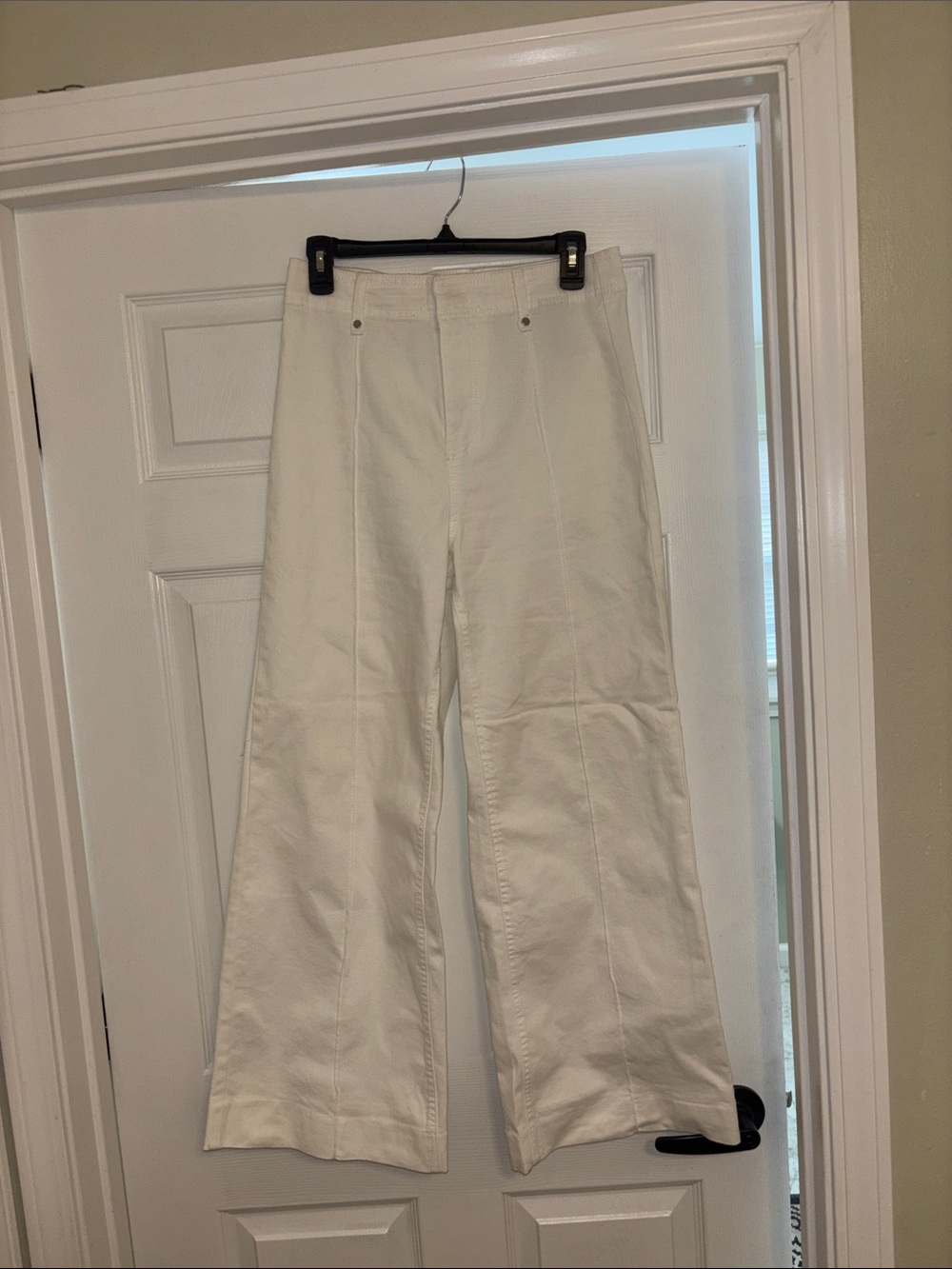 OAT New York Women's White Wide-Leg Jeans